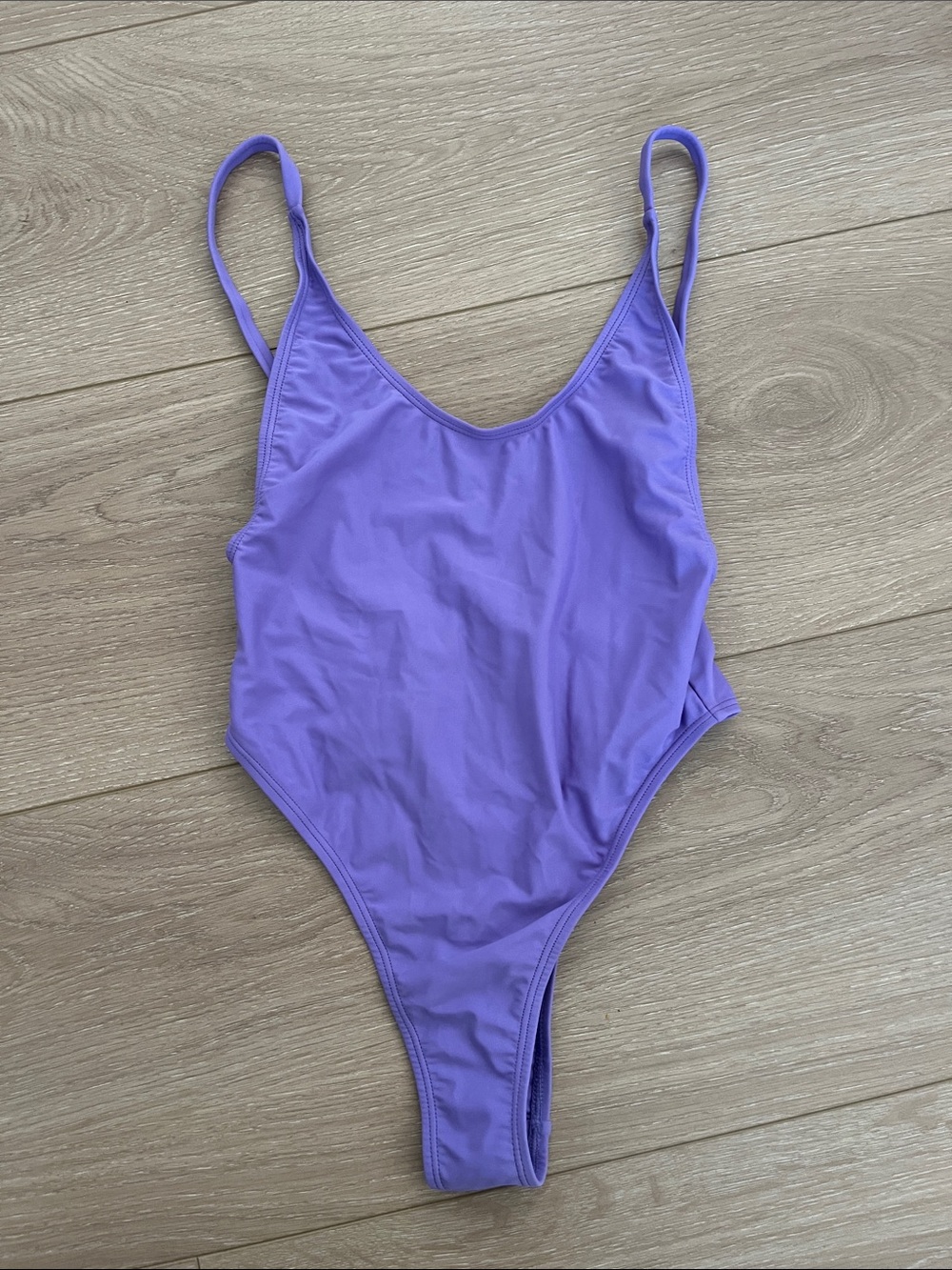 Fabletics Lavender Lilac One-Piece Low Back Swimsuit XS